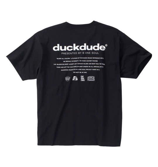 大きいサイズ メンズ b-one-soul DUCK DUDEメタリック 半袖 Tシャツ ブラック 1258-4291-2 3L 4L 5L 6L