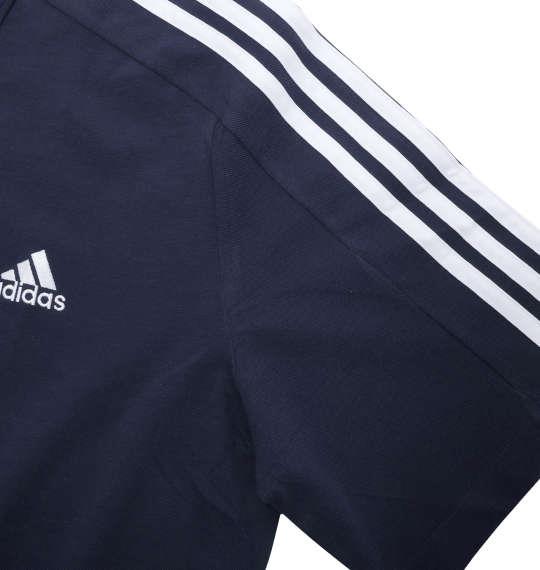 大きいサイズ メンズ adidas M ESS 3S 半袖 ポロシャツ レジェンドインク 1278-4231-3 4XLT 6XLT