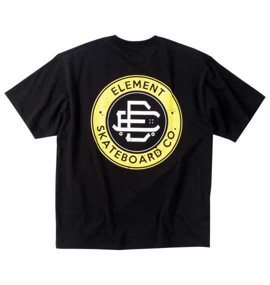 大きいサイズ メンズ ELEMENT ROUND 半袖 Tシャツ ブラック 1278-4521-2 3L 4L 5L 6L