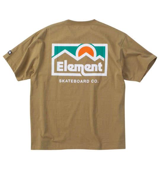 大きいサイズ メンズ ELEMENT OUTDOOR 半袖 Tシャツ ベージュ 1278-4522-1 3L 4L 5L 6L