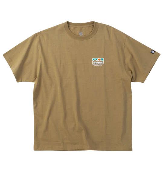 大きいサイズ メンズ ELEMENT OUTDOOR 半袖 Tシャツ ベージュ 1278-4522-1 3L 4L 5L 6L