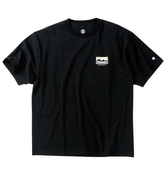 大きいサイズ メンズ ELEMENT OUTDOOR 半袖 Tシャツ ブラック 1278-4522-2 3L 4L 5L 6L