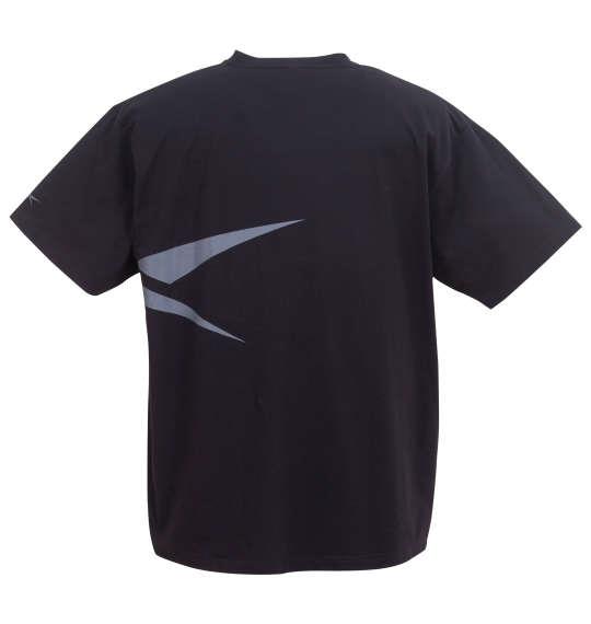 大きいサイズ メンズ Reebok サイドベクターグラフィック 半袖 Tシャツ ブラック 1278-4530-2 3L 4L 5L 6L 8L