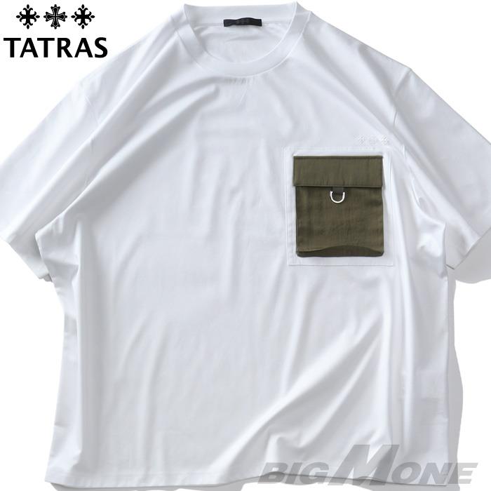 大きいサイズ メンズ TATRAS タトラス VENTO ヴェント 半袖 Tシャツ 直輸入品 mtla24s8008-m