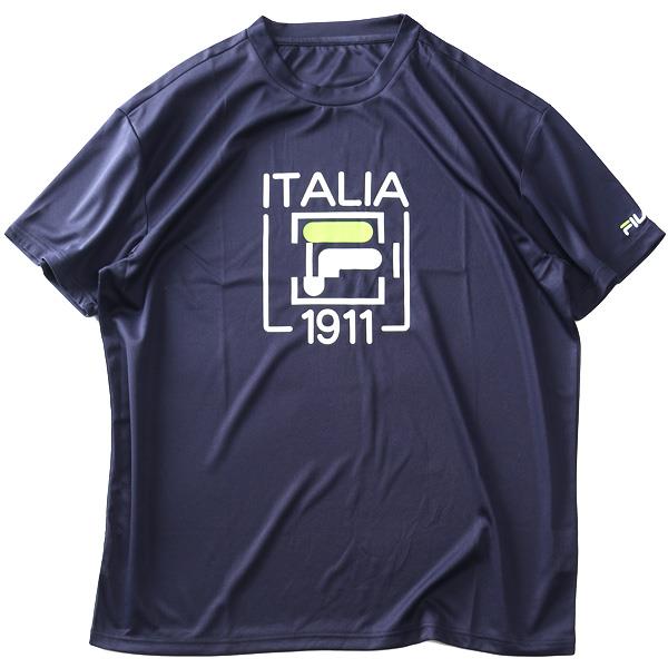 【SB0322】【UV24】大きいサイズ メンズ FILA フィラ プリント ドライ 半袖 Tシャツ 吸水速乾 UVカット 414324