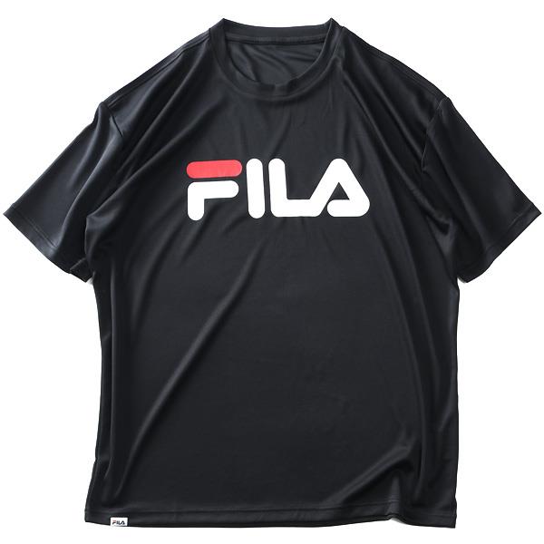 【UV24】大きいサイズ メンズ FILA フィラ プリント ドライ 半袖 Tシャツ 吸水速乾 UVカット 春夏新作 419358