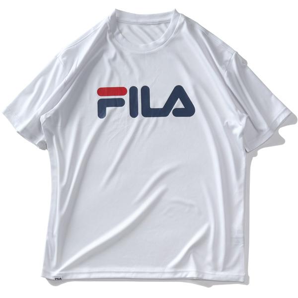 大きいサイズ メンズ FILA フィラ プリント ドライ 半袖 Tシャツ 吸水速乾 UVカット 春夏新作 419358