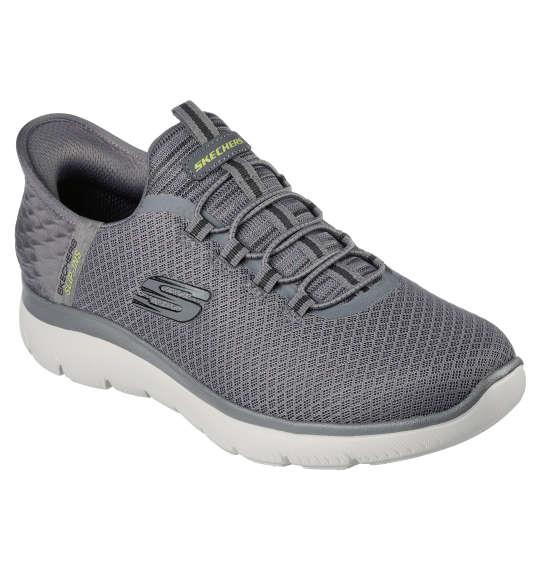 大きいサイズ メンズ SKECHERS スニーカー SLIP-INS SUMMITS-HIGH RANGE チャコール 1240-4260-3 30 31 32