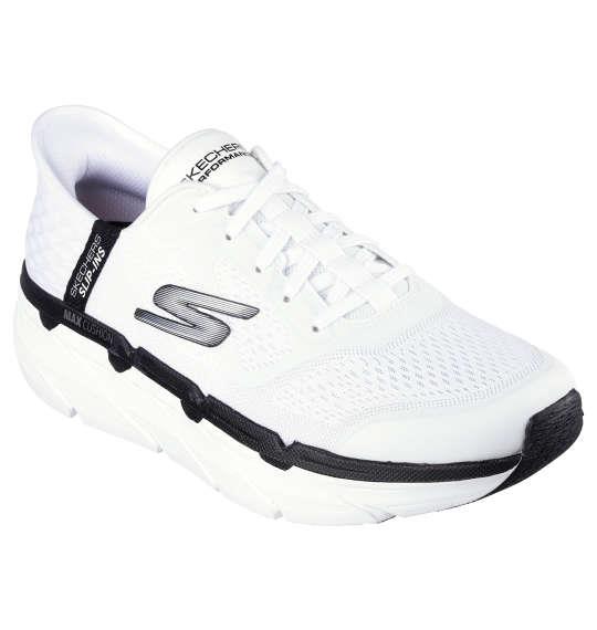 大きいサイズ メンズ SKECHERS スニーカー SKECHERS SLIP-INS MAX CUSHIONING PREMIER ホワイト 1240-4261-1 29 30 31 32