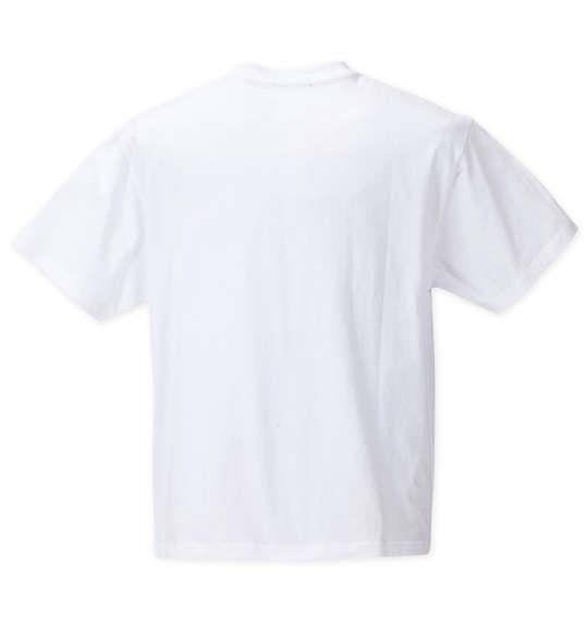 【max8】大きいサイズ メンズ COLLINS メッシュヘリンボーン風プリント 半袖 フルジップ パーカー + 半袖 Tシャツ ブラック系 × ホワイト 1258-4245-2 3L 4L 5L 6L 8L