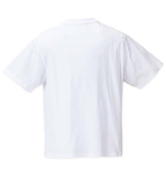 大きいサイズ メンズ COLLINS メッシュリーフ柄プリント ノースリーブ フルジップ パーカー + 半袖 Tシャツ ネイビー系 × ホワイト 1258-4246-1 3L 4L 5L 6L 8L