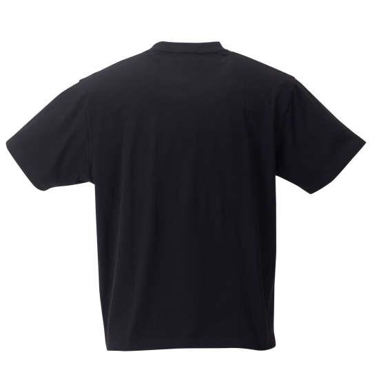 大きいサイズ メンズ COLLINS メッシュリーフ柄プリント ノースリーブ フルジップ パーカー + 半袖 Tシャツ ブラック系 × ブラック 1258-4246-2 3L 4L 5L 6L 8L