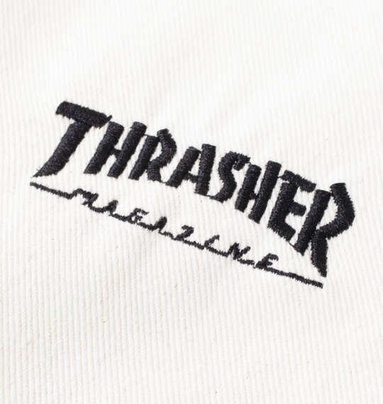 大きいサイズ メンズ THRASHER カツラギワーク ハーフパンツ オフホワイト 1274-4541-1 3L 4L 5L 6L 7L 8L