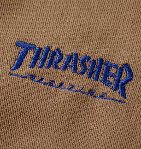 【max8】大きいサイズ メンズ THRASHER カツラギワーク ハーフパンツ ベージュ 1274-4541-3 3L 4L 5L 6L 7L 8L