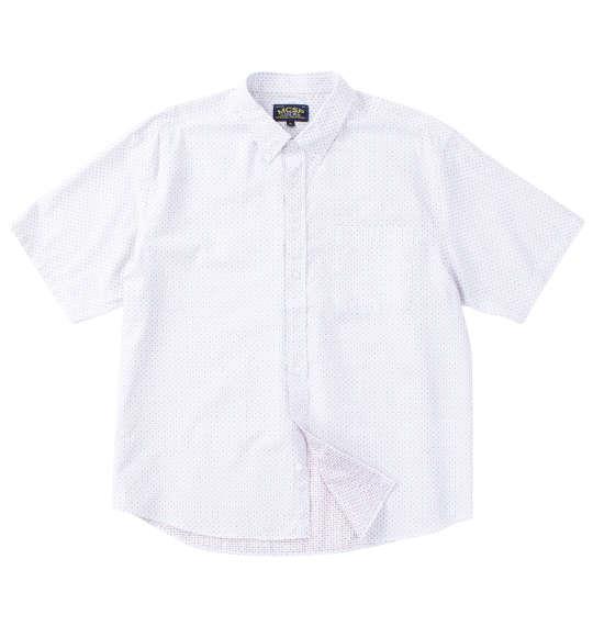 【max8】大きいサイズ メンズ Mc.S.P 刺し子チェック B.D 半袖 シャツ ホワイト 1277-4243-1 3L 4L 5L 6L 8L