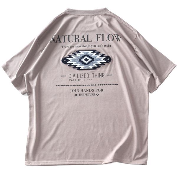 【SB0322】大きいサイズ メンズ BEAUMERE ボウメール サガラ刺繍オルテガ柄 半袖 Tシャツ 吸水速乾 UVカット 12425070