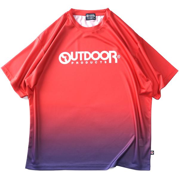 大きいサイズ メンズ OUTDOOR PRODUCTS アウトドアプロダクツ ドライ グラデーション 半袖 Tシャツ 春夏新作 c543qe