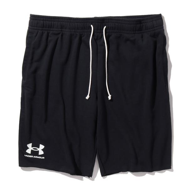 大きいサイズ メンズ UNDER ARMOUR アンダーアーマー スウェット ショートパンツ ハーフパンツ ショーツ RIVAL TERRY SHORT USA直輸入 1361631-001