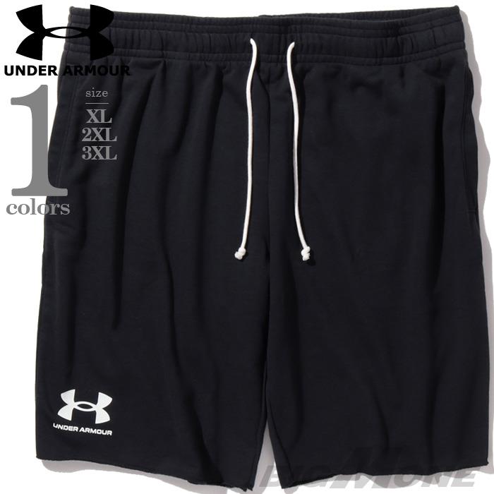【SB0322】大きいサイズ メンズ UNDER ARMOUR アンダーアーマー スウェット ショートパンツ ハーフパンツ ショーツ RIVAL TERRY SHORT USA直輸入 1361631-001