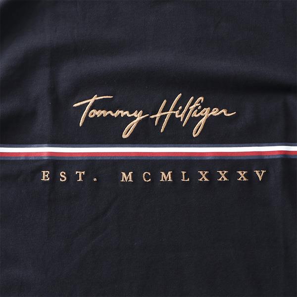 大きいサイズ メンズ TOMMY HILFIGER トミーヒルフィガー ロゴ刺繍 半袖 Tシャツ USA直輸入 78j4581