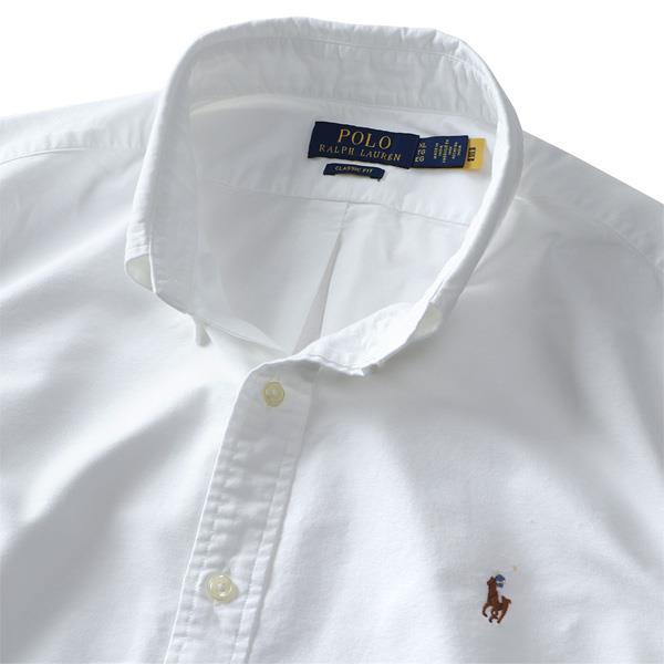 大きいサイズ メンズ POLO RALPH LAUREN ポロ ラルフローレン 半袖 オックスフォード ボタンダウン シャツ USA直輸入 710794942-001