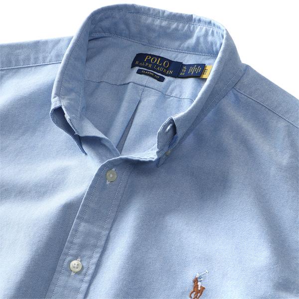 【FAD24】大きいサイズ メンズ POLO RALPH LAUREN ポロ ラルフローレン 半袖 オックスフォード ボタンダウン シャツ USA直輸入 710794942-002