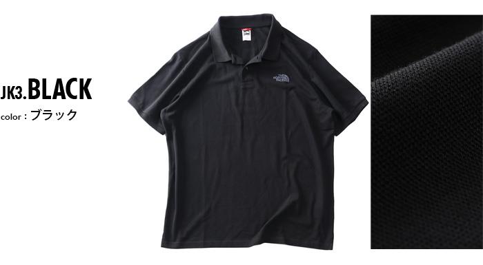 大きいサイズ メンズ THE NORTH FACE ザ ノース フェイス 鹿の子 半袖 ポロシャツ POLO PIQUET USA直輸入 nf00cg71-jk3