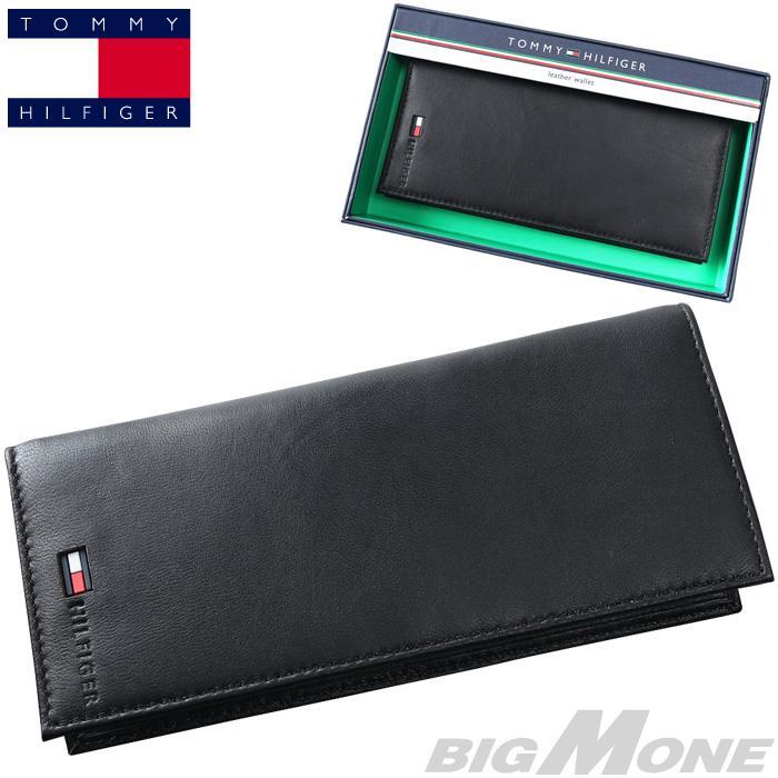 【FAD24】大きいサイズ メンズ TOMMY HILFIGER トミーヒルフィガー レザー 長財布 カードケース PASSCASE WALLET USA直輸入 31tl19x014