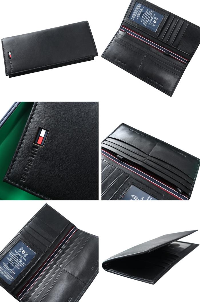 大きいサイズ メンズ TOMMY HILFIGER トミーヒルフィガー レザー 長財布 カードケース PASSCASE WALLET USA直輸入 31tl19x014