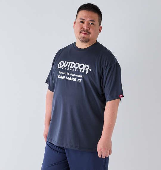 【max8】大きいサイズ メンズ OUTDOOR PRODUCTS DRY メッシュ 半袖 Tシャツ ネイビー 1258-4220-3 3L 4L 5L 6L 7L 8L