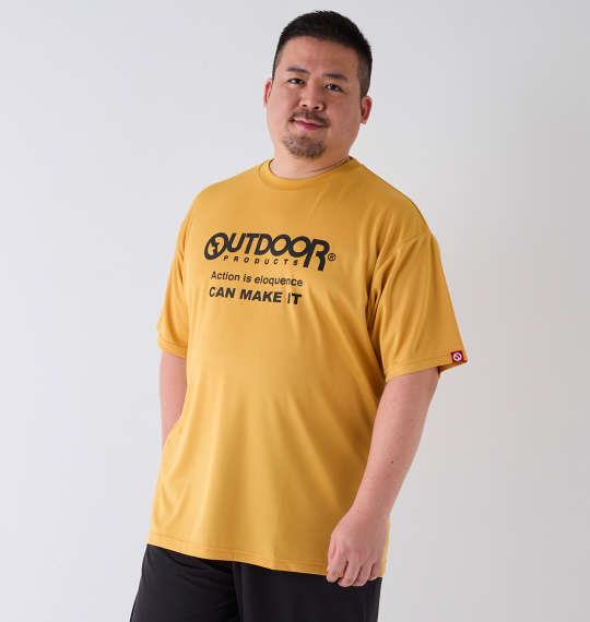 【max8】大きいサイズ メンズ OUTDOOR PRODUCTS DRY メッシュ 半袖 Tシャツ マスタード 1258-4220-4 3L 4L 5L 6L 7L 8L