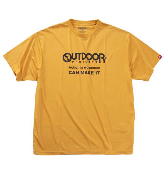 【max8】大きいサイズ メンズ OUTDOOR PRODUCTS DRY メッシュ 半袖 Tシャツ マスタード 1258-4220-4 3L 4L 5L 6L 7L 8L