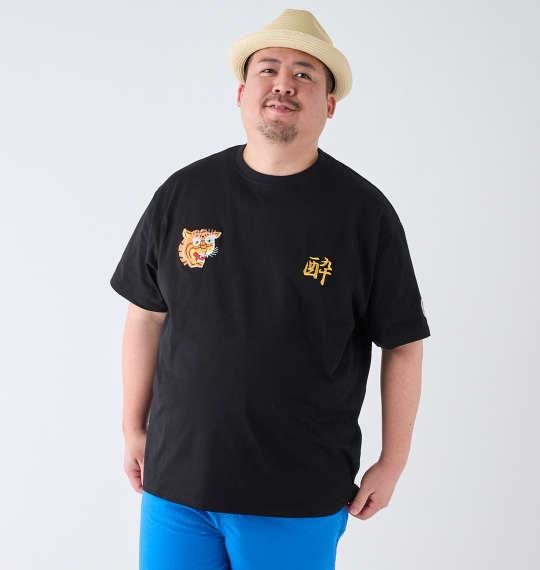 大きいサイズ メンズ YOIDORE Betojan Style 半袖 Tシャツ ブラック 1268-4261-2 3L 4L 5L 6L