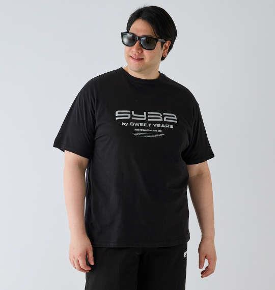 大きいサイズ メンズ SY32 by SWEET YEARS エクストリームロゴ 半袖 Tシャツ ブラック 1278-4294-2 3L 4L 5L 6L