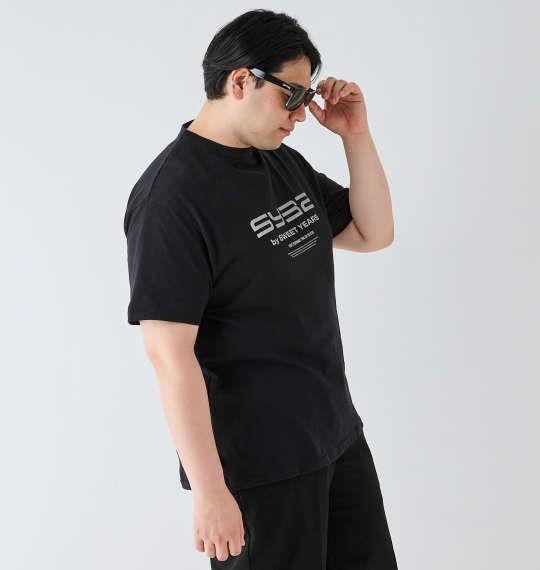 大きいサイズ メンズ SY32 by SWEET YEARS エクストリームロゴ 半袖 Tシャツ ブラック 1278-4294-2 3L 4L 5L 6L