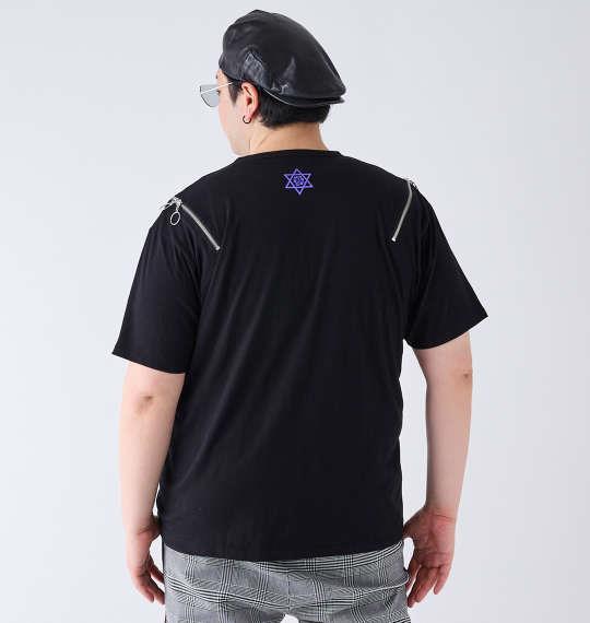 大きいサイズ メンズ PSYCHO NATION サイコ×寝田ルネ デビル 半袖 Tシャツ ブラック 1278-4542-1 3L 4L 5L 6L