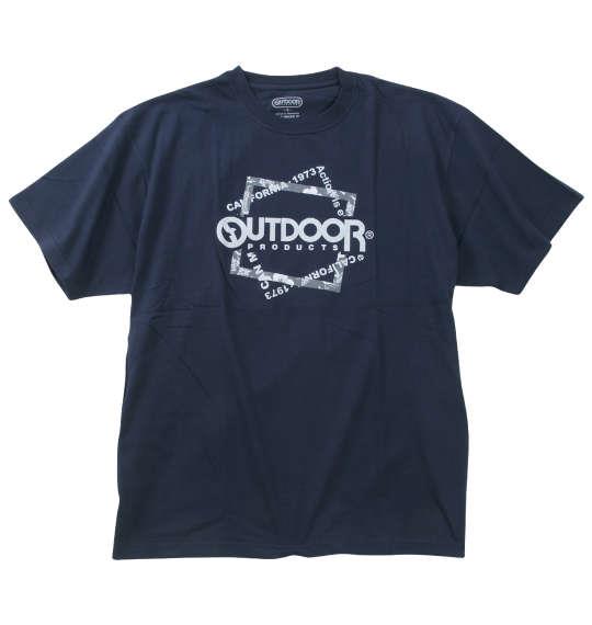 【max8】大きいサイズ メンズ OUTDOOR PRODUCTS 天竺 半袖 Tシャツ ネイビー 1258-4223-2 3L 4L 5L 6L 7L 8L