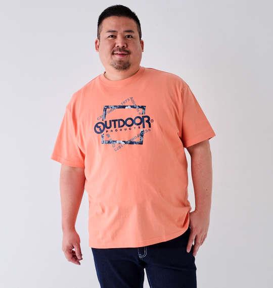 大きいサイズ メンズ OUTDOOR PRODUCTS 天竺 半袖 Tシャツ オレンジ 1258-4223-3 3L 4L 5L 6L 7L 8L