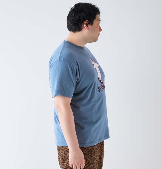 【max8】大きいサイズ メンズ OUTDOOR PRODUCTS 天竺 半袖 Tシャツ ブルーグレー 1258-4224-1 3L 4L 5L 6L 7L 8L