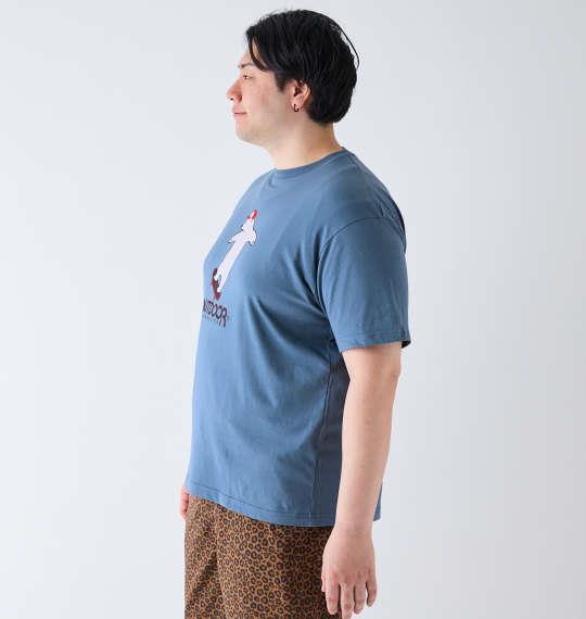【max8】大きいサイズ メンズ OUTDOOR PRODUCTS 天竺 半袖 Tシャツ ブルーグレー 1258-4224-1 3L 4L 5L 6L 7L 8L