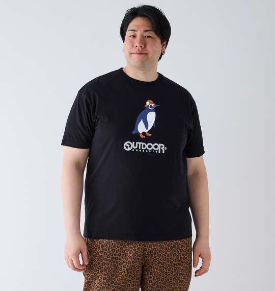 【max8】大きいサイズ メンズ OUTDOOR PRODUCTS 天竺 半袖 Tシャツ ブラック 1258-4224-2 3L 4L 5L 6L 7L 8L