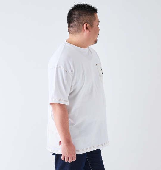 【max8】大きいサイズ メンズ Coleman USAコットン ポケット付 ペインター 半袖 Tシャツ ホワイト 1278-4207-1 3L 4L 5L 6L 7L 8L