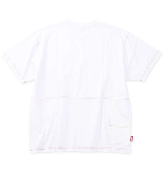 【max8】大きいサイズ メンズ Coleman USAコットン ポケット付 ペインター 半袖 Tシャツ ホワイト 1278-4207-1 3L 4L 5L 6L 7L 8L