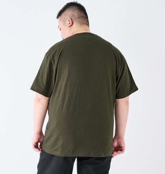 【max8】大きいサイズ メンズ POLO BCS POLOクロスロゴ スラブ 天竺 半袖 Tシャツ カーキ 1278-4273-2 3L 4L 5L 6L 8L