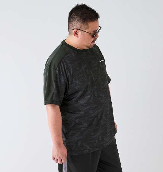 【max8】大きいサイズ メンズ Phiten DRYメッシュ 半袖 Tシャツ ブラック 1278-4557-2 3L 4L 5L 6L 8L