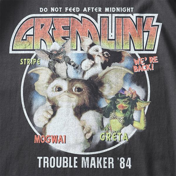 【SB0322】大きいサイズ メンズ GREMLiNS グレムリン ヴィンテージプリント 半袖 Tシャツ 4515703