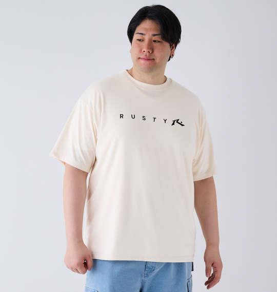【max8】大きいサイズ メンズ RUSTY ツアーT風グラフィック 半袖 Tシャツ オフホワイト 1278-4276-1 3L 4L 5L 6L 8L