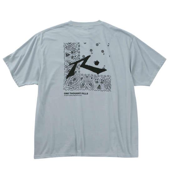 【max8】大きいサイズ メンズ RUSTY バンダナグラフィック 半袖 Tシャツ ブルー 1278-4277-1 3L 4L 5L 6L 8L