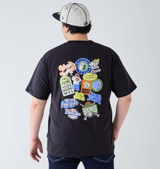 大きいサイズ メンズ BEN DAVIS フリッジドア 半袖 Tシャツ チャコール 1278-4284-2 3L 4L 5L 6L