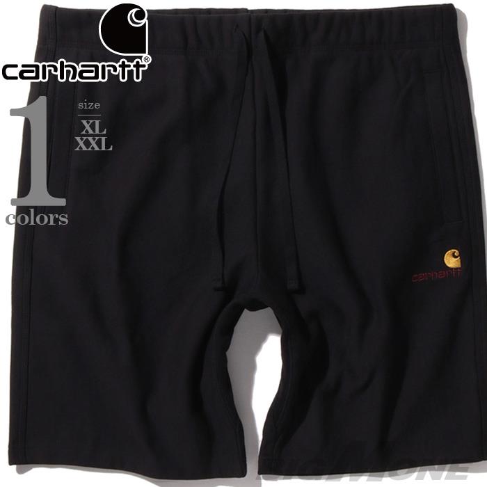 【SB0322】大きいサイズ メンズ CARHARTT カーハート スウェット ショーツ ショートパンツ ハーフパンツ AMERICAN SCRIPT SWEAT SHORT USA直輸入 i031685